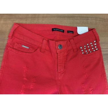 CALÇA M.OFFICER JEANS SKINNY COLORS PREMIUM RED