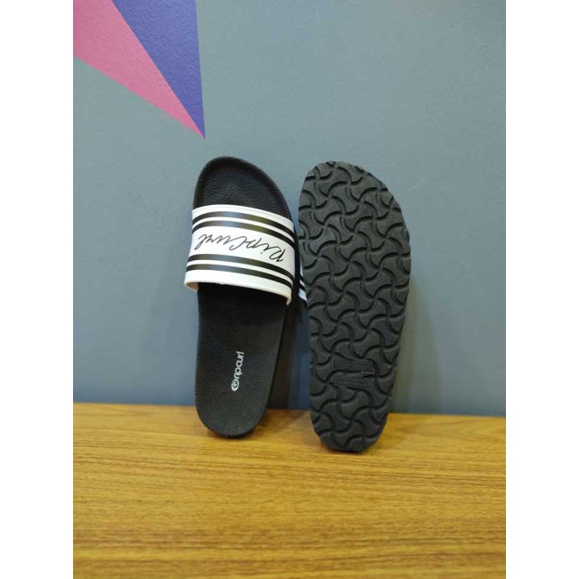 SLIDE RIP CURL BRANCO COM O SOLADO PRETO